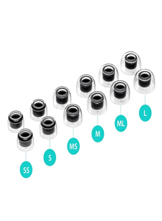 AZLA SednaEarfit Crystal for Bose Earbuds 2 Pair - Bose Earbuds Replacement Tips - Compatible with Bose Quietcomfort Ultra Earbuds, Bose QC Earbuds II (SS) - Image 5