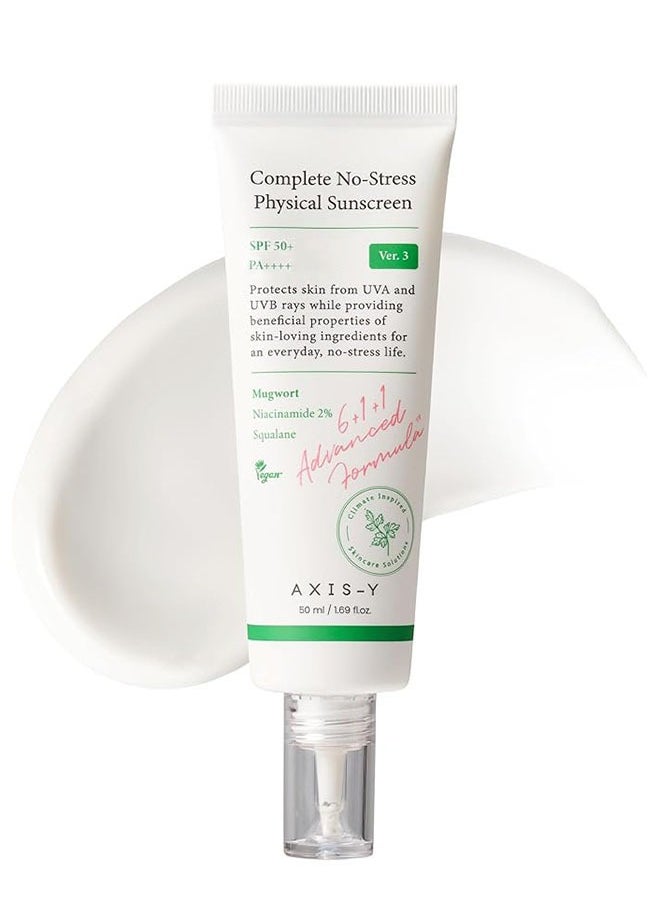 AXIS-Y - Complete No Stress Physical Sunscreen 50ml, Broad Spectrum SPF 50+ PA++++ - Image 1