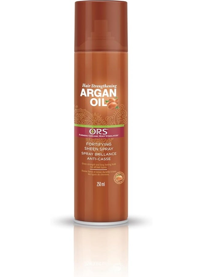 ORS Hair Strengthening Argan Oil Fortifying & Sheen Spray  250Ml - Image 2
