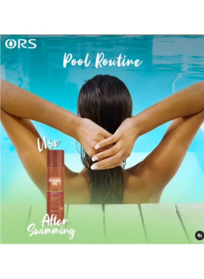 ORS Hair Strengthening Argan Oil Fortifying & Sheen Spray  250Ml - Image 3