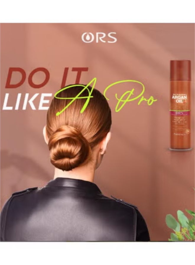 ORS Hair Strengthening Argan Oil Fortifying & Sheen Spray  250Ml - Image 2