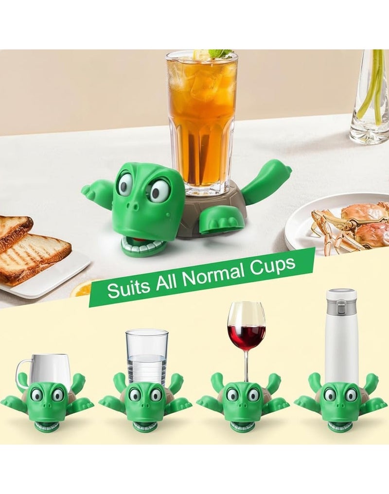 Interactive and Fun Turtle Coaster - Office & Home Cup Holder with Changing Facial Expressions, Heat Resistant Tabletop Protection, Creative Desk Decor & Novelty Gift - 1pcs - Image 5