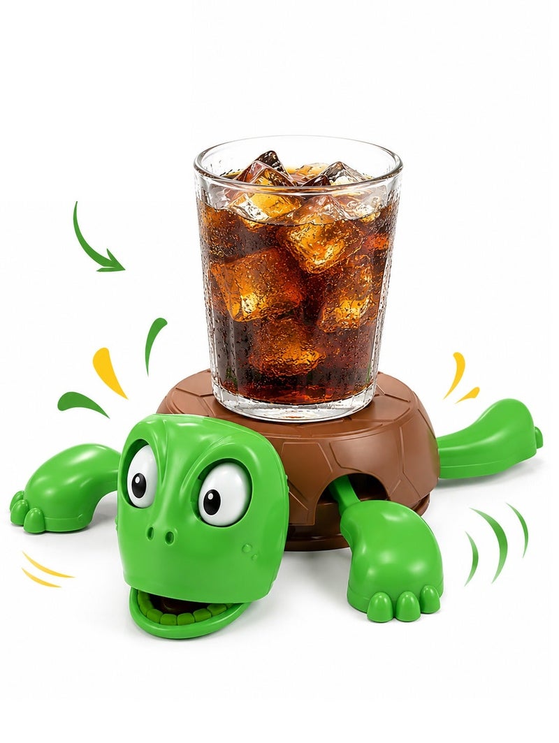 Interactive and Fun Turtle Coaster - Office & Home Cup Holder with Changing Facial Expressions, Heat Resistant Tabletop Protection, Creative Desk Decor & Novelty Gift - 1pcs - Image 3