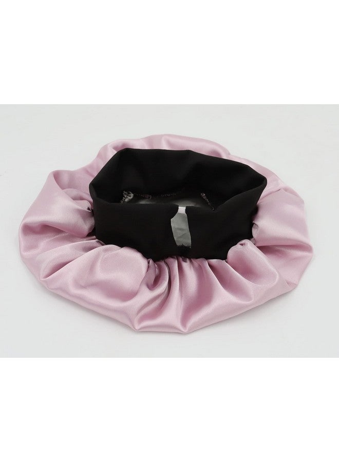 SENGTERM Engterm Kids Satin Bonnet Double Layer Wide Elastic Band Sleep Cap Hair Bonnet Silky Night Cap For Girls Toddler Child - Image 4
