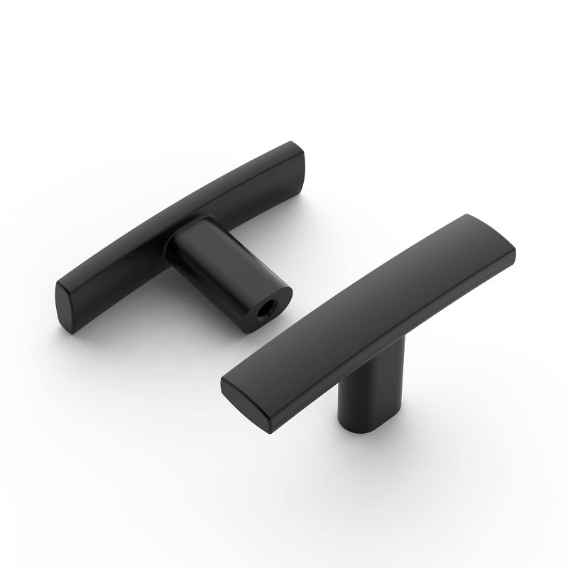 Amerdeco 25 Pack Matte Black Cabinet Knobs - Single Hole 2 Inch Solid Zinc Alloy Cupboard Drawer Handles - Kitchen Cabinet Hardware ZH0003MBK - Image 5