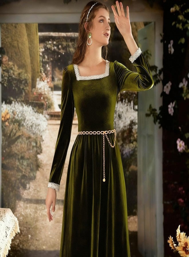 ويبي أحزمة سلسلة نسائية من WHIPPY، مزينة بأحجار الراين الذهبية اللامعة، مناسبة للفساتين، سلسلة خصر معدنية، مستطيلة ذهبية اللون، مقاس L - Image 5