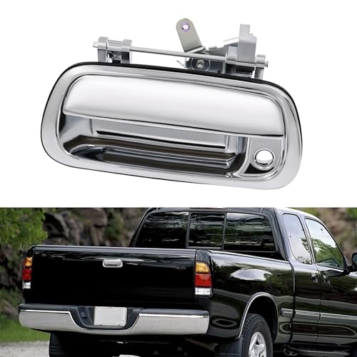 JDMON Chrome Tailgate Door Handle Replacement for Toyota Tundra 20002006 Exterior Liftgate Handle Rear Lift Gate Latch Handle Replacement for 80866 TO1915110 690900C010 690900C030C0 - Image 1