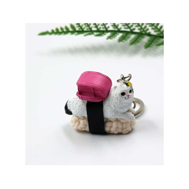 SOLARAE Cat Keychain Gift for Women,  Cat Keyring Cute Funny Mini Pendent Jewelry Present for Girlfriend, Friend, Mom, Grandma, Birthday Party Well for Cellphone, Handbag, Purse - Image 2