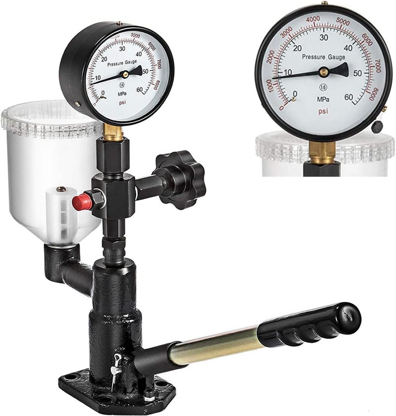 WINMAX TOOLS AUTOMOTIVE 400Bar 6000PSI Diesel Fuel Injector Tester with Dual Scale Gauge - Image 1