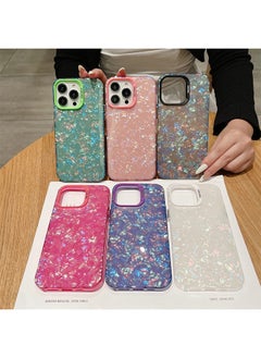 Winla iPhone 15 Pro Max Case for Women Girls, Glitter Pearly-Lustre Shell Pattern Phone Case, Anti-Yellowing Anti-Drop Slim Soft Frame Hard Panel Protective Cover for iPhone 15 Pro Max 6.7 inch  - Image 5