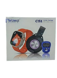 Telzeal Telzeal C51 Smart Watch with Speaker and Counter High Quality  - Image 2