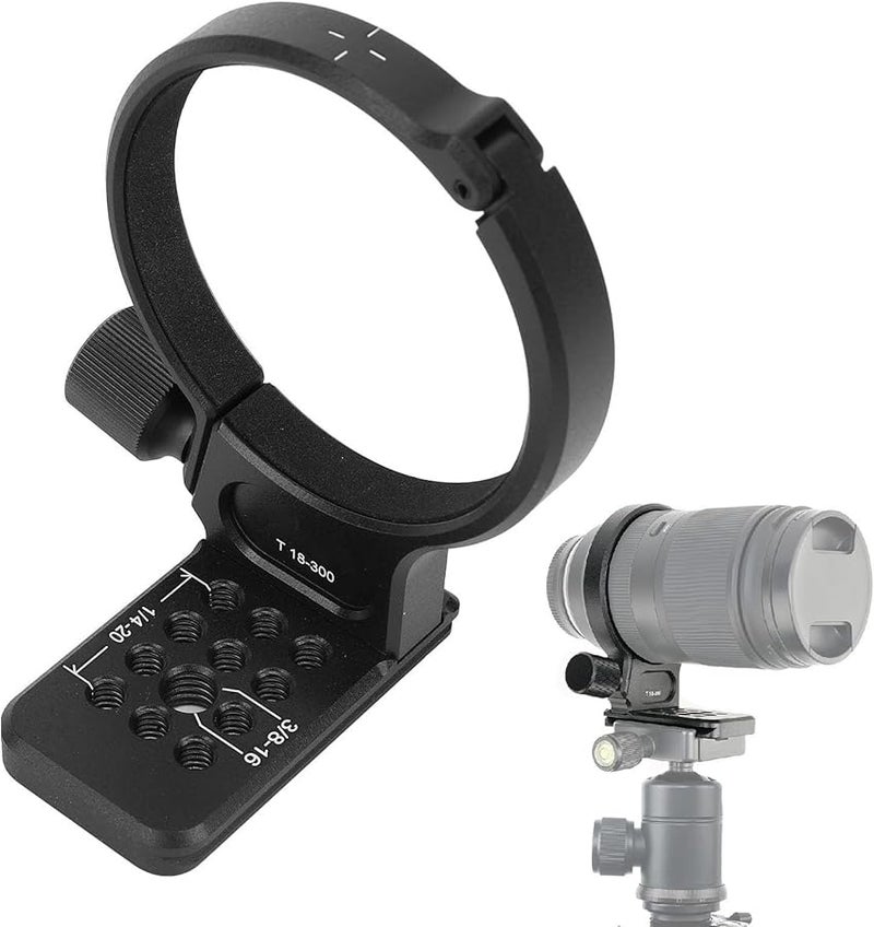 حلقة تركيب طوق حامل ثلاثي القوائم من سبائك الألومنيوم مع لوحة تحرير سريع للعدسة 18-300 مم متوافقة مع أركا - Image 5