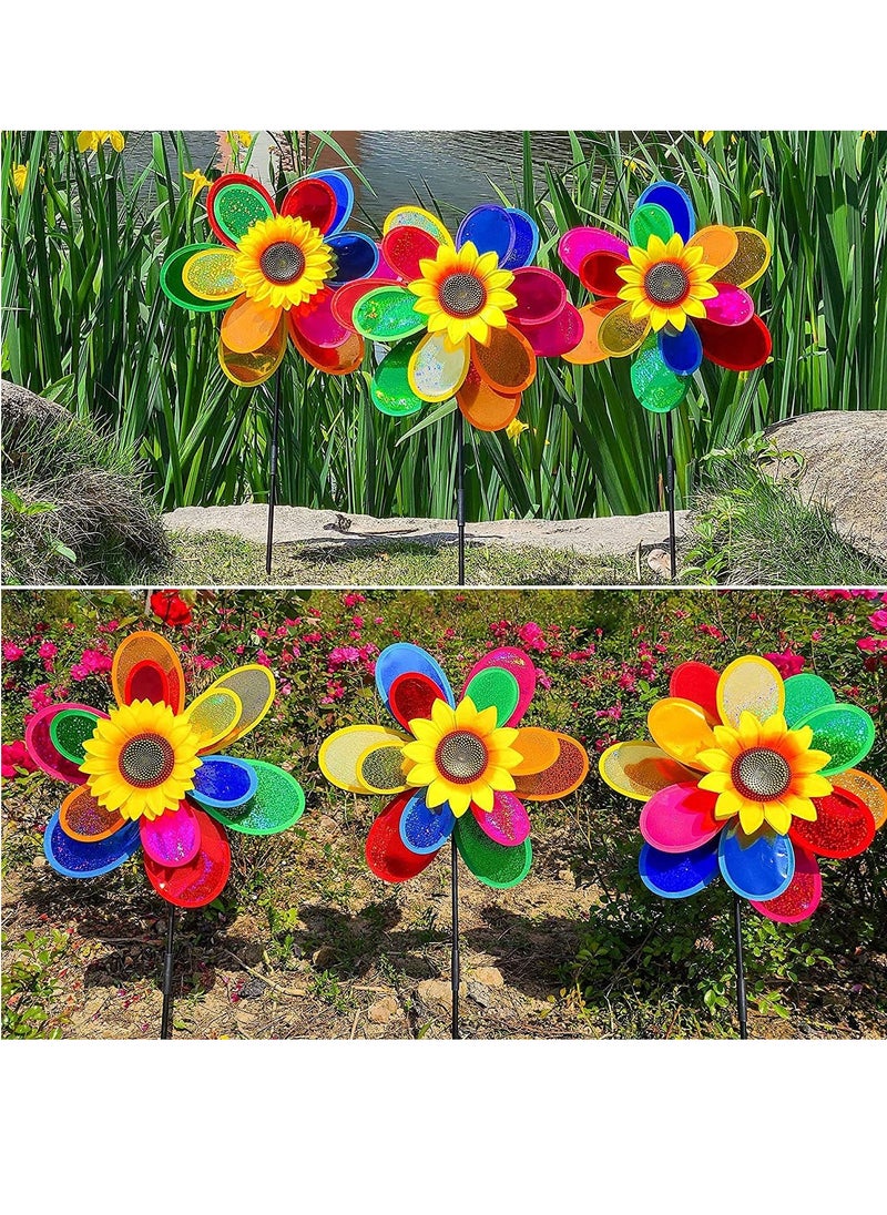 Garden Wind Spinners, Sunflower Windmills Lawn Decor, Rainbow Pinwheels for Yard and Garden, Outdoor Ornaments Spinner Art Pathway Patio Ornaments, 2PCS - pzsku/Z432C45BB901743E145EFZ/45/_/1723019456/ff206d93-3a8d-4ef9-89ba-defc0585fb15