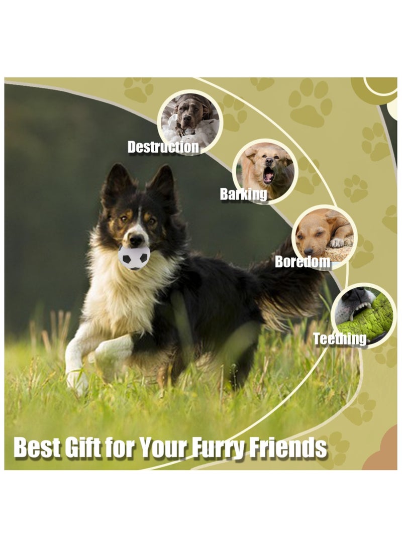 MIIXUER 4 Pack Dog Treat Ball, Interactive Dog Toy Ball, Dog Food Dispenser Toy for Small to Large Dogs - sports ball (3.15'') - Image 5