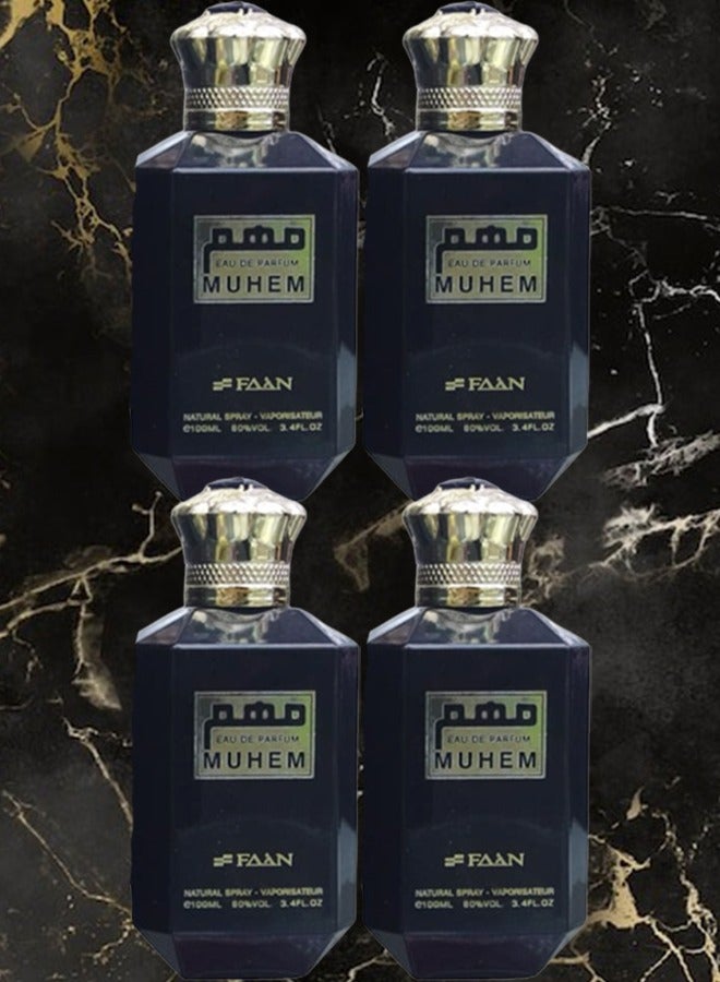 فاان 4 قطع عطر موهم 100 مل - Image 1
