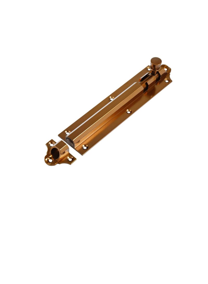 ROBUSTLINE Fancy Tower Bolt | Cherry | Robustline | 13MM X 100MM | Zinc | Brown - Image 2