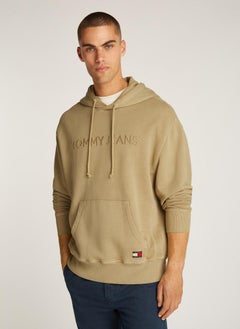TOMMY JEANS Relaxed Cotton Label Hoodie  - Image 1