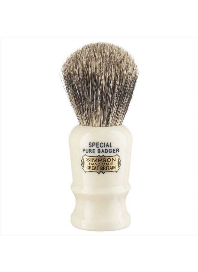Simpson Shaving Brushes - Simpsons Special Pure Badger Hair Shaving Brush With Imitation Ivory Handle - Image 1