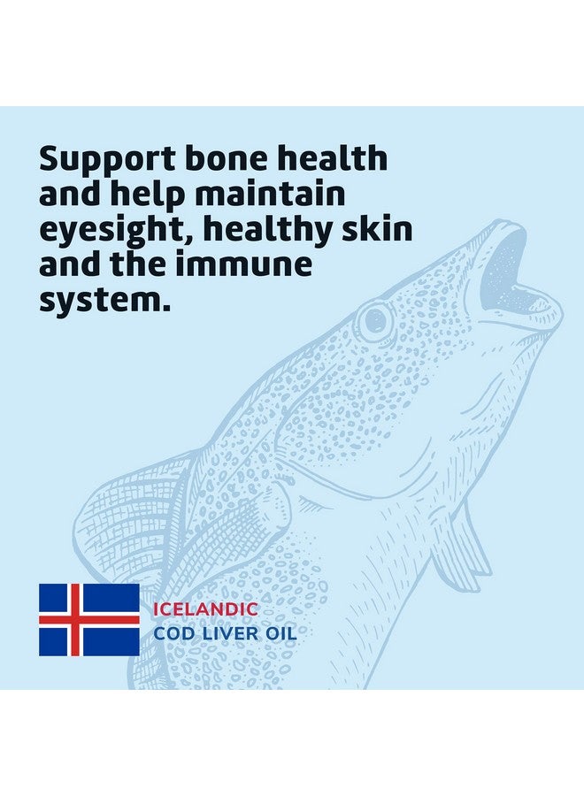 De La Cruz زيت كبد السمك من دي لا كروز - زيت سمك آيسلندي بري نقي 4 أونصة سائلة (118 مل) - Image 5