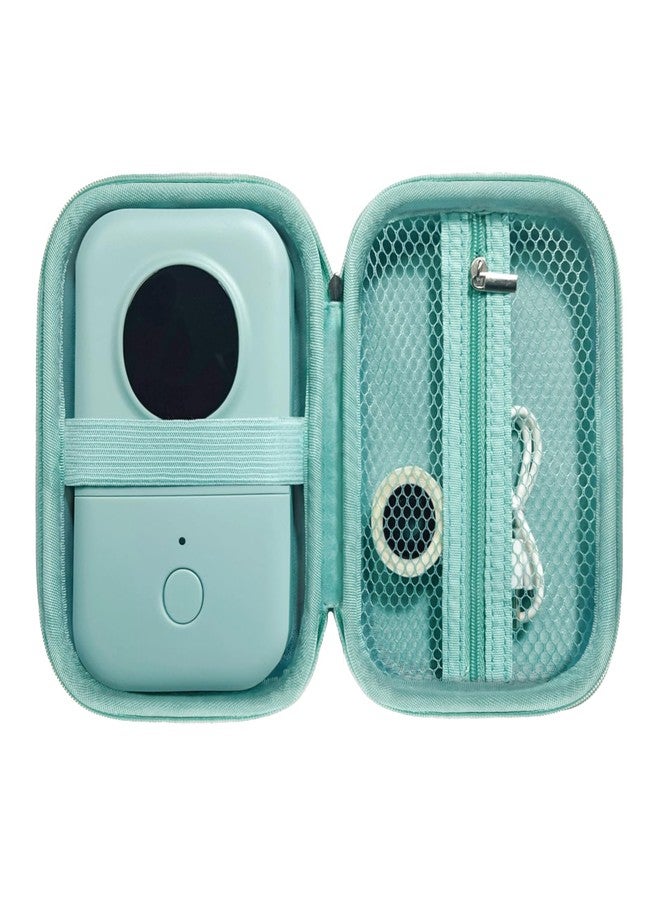 ILouxNei Case Compatible with Phomemo D30, Phomemo D35, NIIMBOT D11, SUPVAN E10 Label Maker, Portable & Durable Storage for D30 Printer Green Case - Image 1