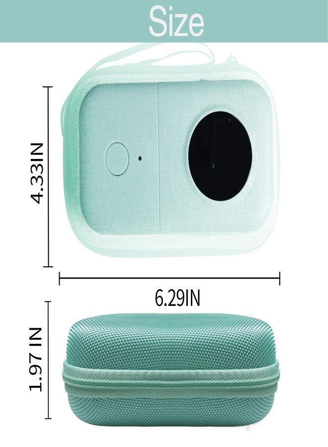 ILouxNei Case Compatible with Phomemo D30, Phomemo D35, NIIMBOT D11, SUPVAN E10 Label Maker, Portable & Durable Storage for D30 Printer Green Case - Image 3