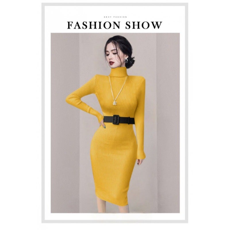 Korean Style Womens Innerslims Knit Tummy Control Pants Medium-length Over Knee Fall Winter New Arrival Smooths Your Silhouette Dark green  - Image 3