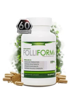 FOLLIFORM | DHT Blocker for Men and Women | 1500mg Maximum Strength Natural Hair Loss Supplement | Saw Palmetto, Pygeum, Nettle Root Formula