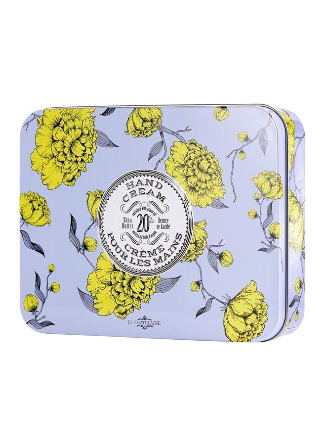 La Chatelaine Hand Cream Lavender Trio Gift Tin | Graduation Present | Teacher Gift | Ready-To-Gift Decorative Tin | Set of 3 x 1 fl. oz | Plant-Based | Made in France | 20% Organic Shea Butter & Arga - Image 3