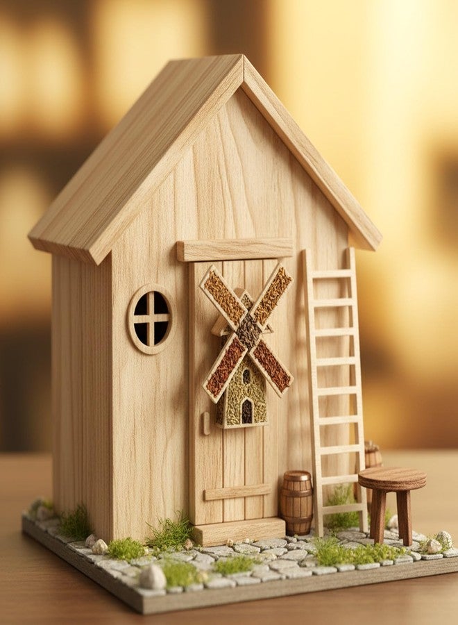 Larrel 20PCS Mini Garden Ladder, 2.4x0.8 Inch Miniature Wooden Ladder, Mini House Ornament, Miniature Garden Ornament for DIY Crafts, Micro Landscape, Dollhouse Decor - Image 5
