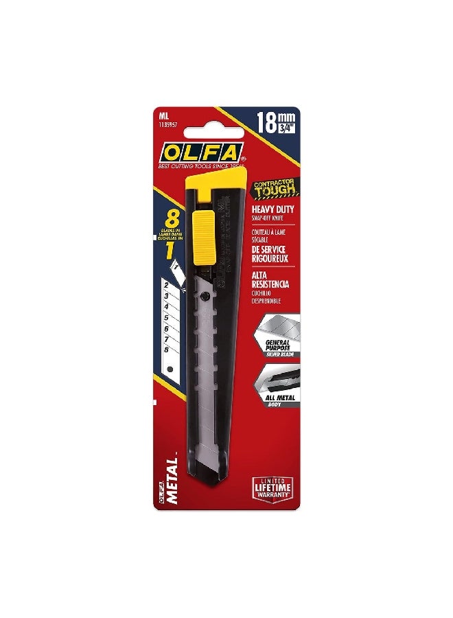 اولفا سكين متعددة الاستخدامات بالوان متعددة مقاس 18 ملم ML - Image 1