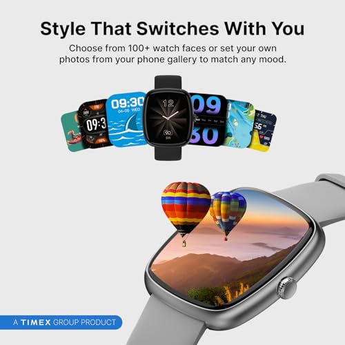 TIMEX iConnect Calling Ace+ 1.83"(4.6 cm) 3D UI Display with Functional Crown and BT Calling Smartwatch for Unisex - TWIXW1502T - Image 5
