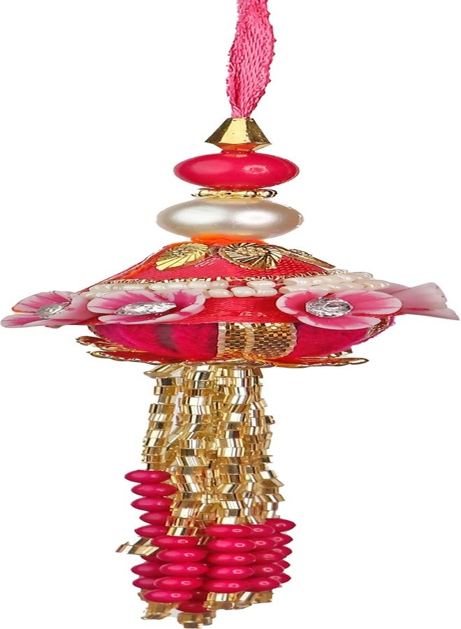 Toris Pack of 2 Rakhi Comes with Tilak set, Greeting card in Elegant Pink Shade – Thoughtful Rakhi Gift with Traditional Charm and Style - Image 2