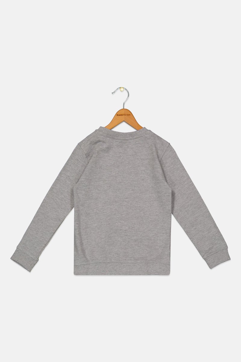 NAUTICA Kids Boy Sportswear Fit Embroidered Outdoor Sweatshirt, Grey - Image 2
