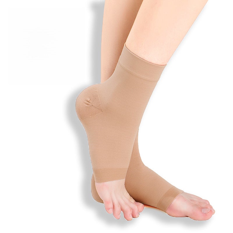 Manufacturer Wholesale Ankle Braces, Ankle Braces, Ankle Sprain Protectors, Ankle Joint Braces, Ankle Braces, Plantar Fascia Socks(Skin color 1 pair, M（20-22cm）) - Image 2