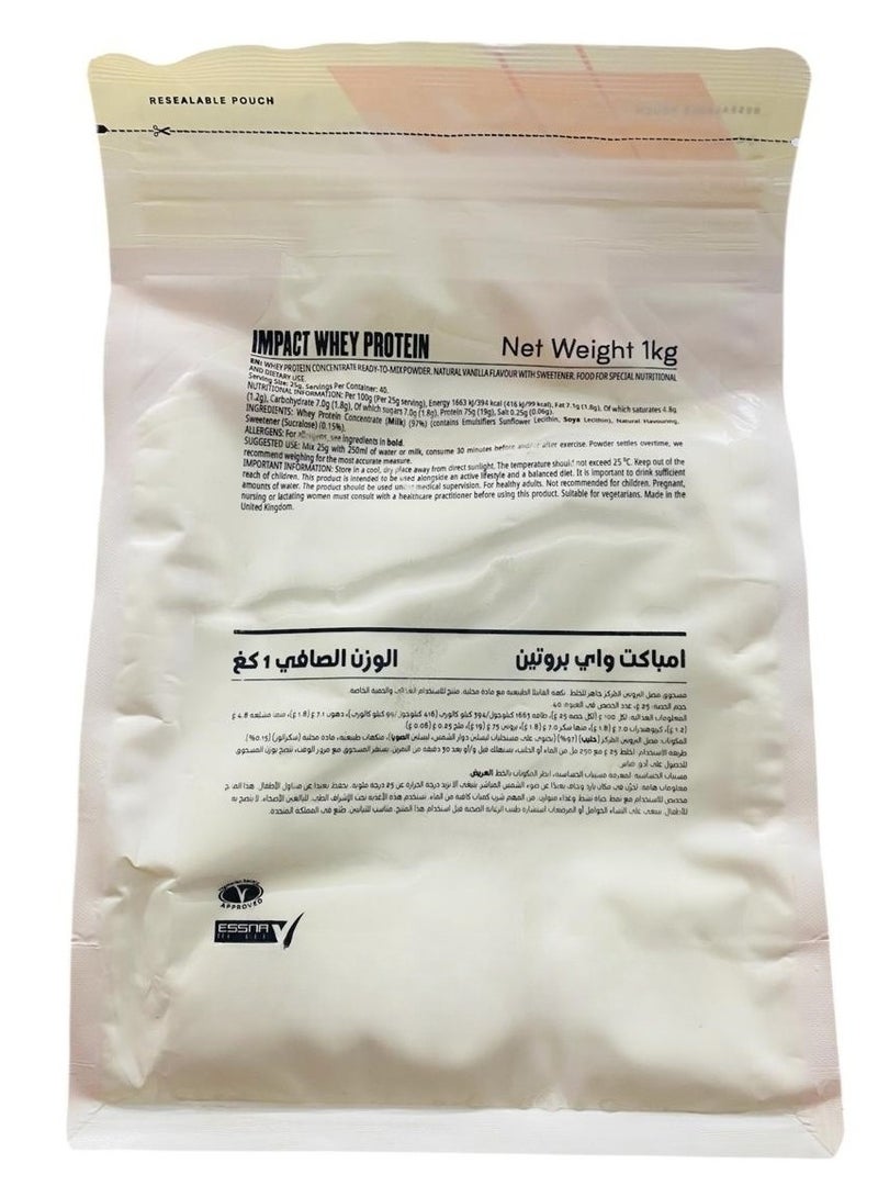 Myprotein- Impact Whey Protein Natural Vanilla Flavour-1kg - Image 4