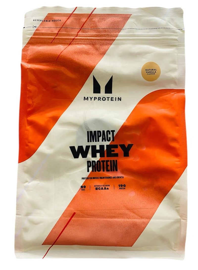 Myprotein- Impact Whey Protein Natural Vanilla Flavour-1kg - Image 1
