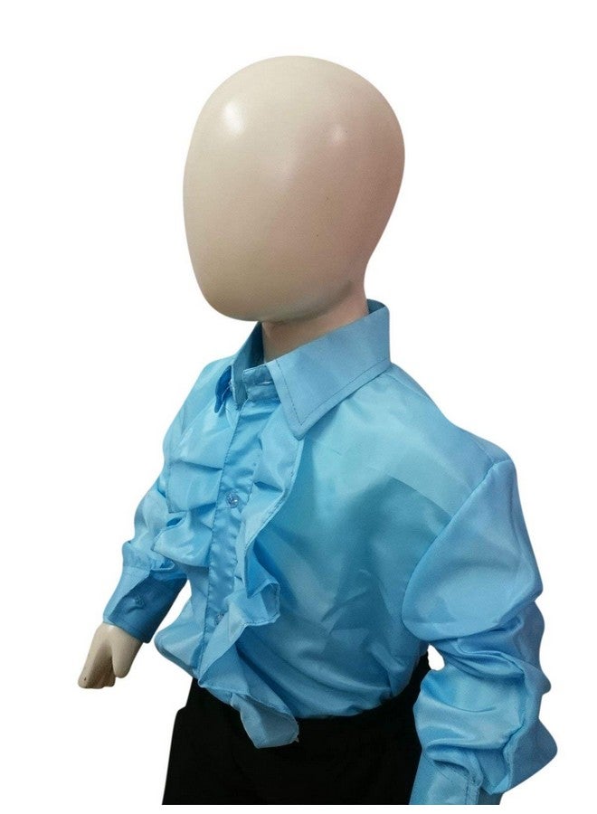 BookMyCostume BookMyCostume Blue Frills Shirt Kids Fancy Dress Costume 2-3 years  - Image 4