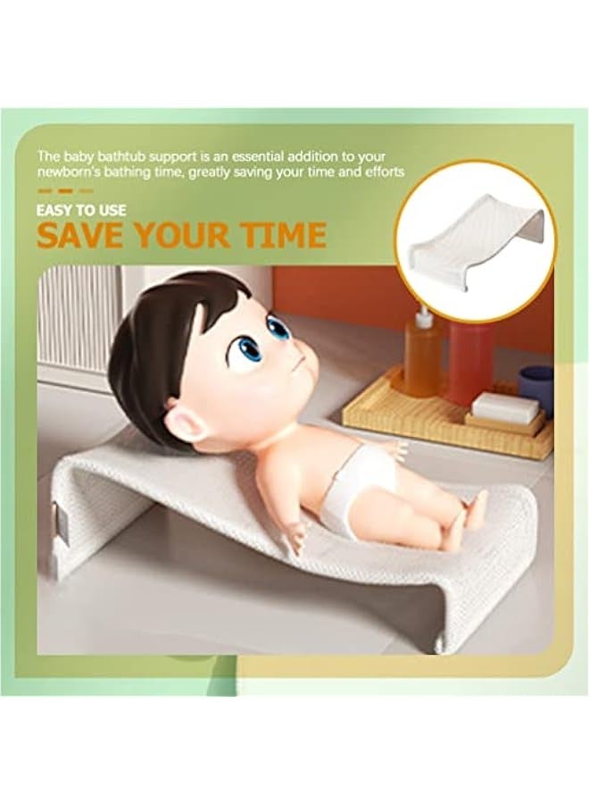 Bath Support Bathtub Seats Bath Pillow Bath Support Bath Pad Newborn Shower Mesh Shower Mat for Newborn  - Image 2