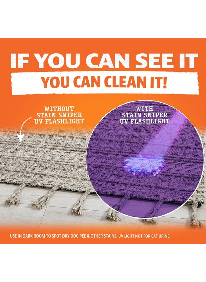 Angry Orange - Pet Odor Eliminator For Strong  Citrus Deodorizer Dog Or Cat Pee Smells On Carpet, Furniture & Indoor Outdoor Floors Puppy Supplies (24 Fl Oz + Uv Flashlight) - Image 1
