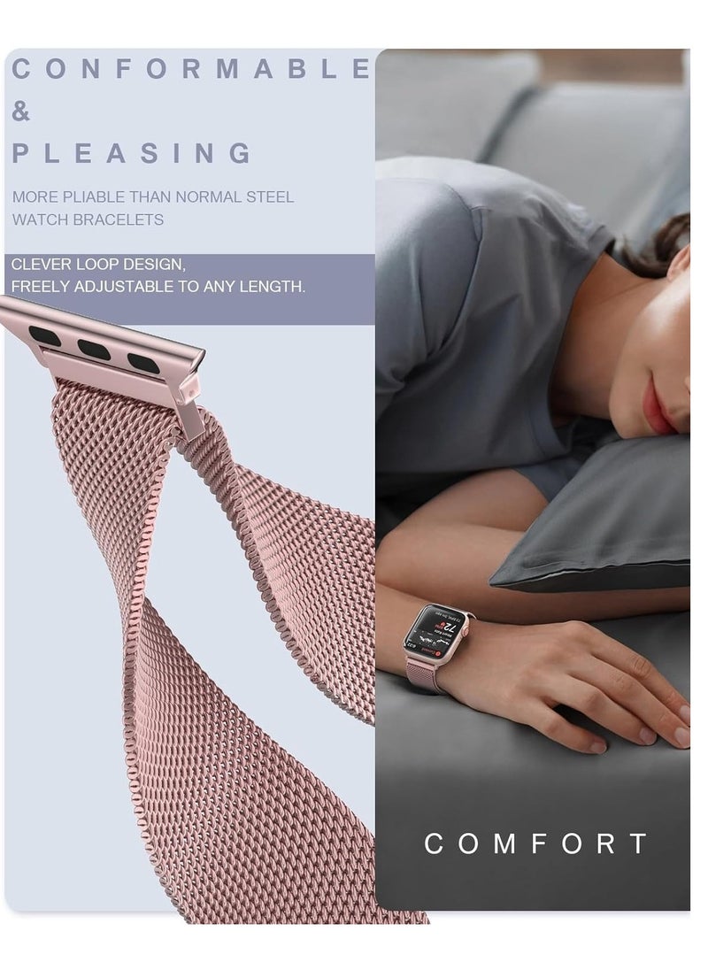 keloray - Stainless Steel Milanese Loop Compatible with Apple Watch Band 38mm 40mm 41mm , Replacement Band for iwatch Series 9, Ultra 2, SE, Ultra, 8 7 6 5 4 3 2 1 - Image 1