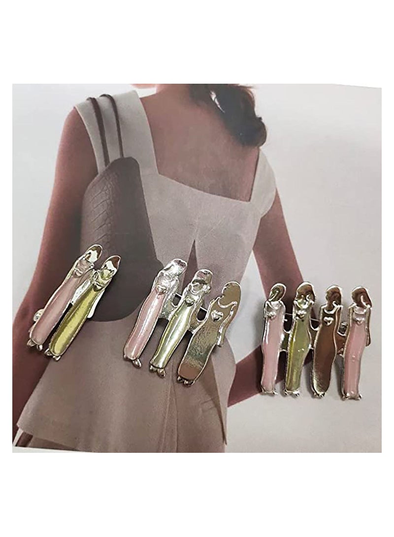 SYOSI دبوس الأخوات دبوس الأخوات اللطيف دبوس الصدر لأفضل الأصدقاء دبوس الصدر لحقيبة اليد والكنزة ثلاث أخوات - Image 4