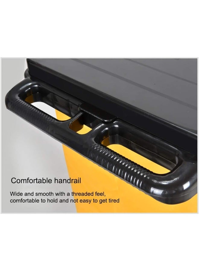 AKC عربات الخدمة التجارية لعربات التنظيف مع غطاء وعجلات - Image 5