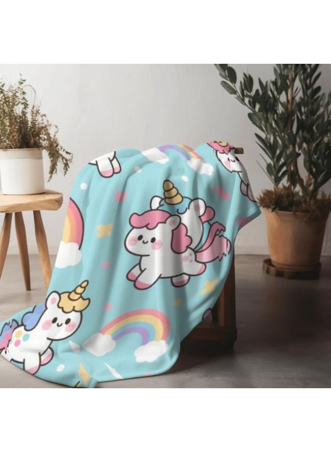 عام بطانية رقيقة من الفانيلا الكرتونية للأطفال والرضع (دافئة ومريحة، ومناسبة للنوم والألعاب) 70 سم * 100 سم - Image 4