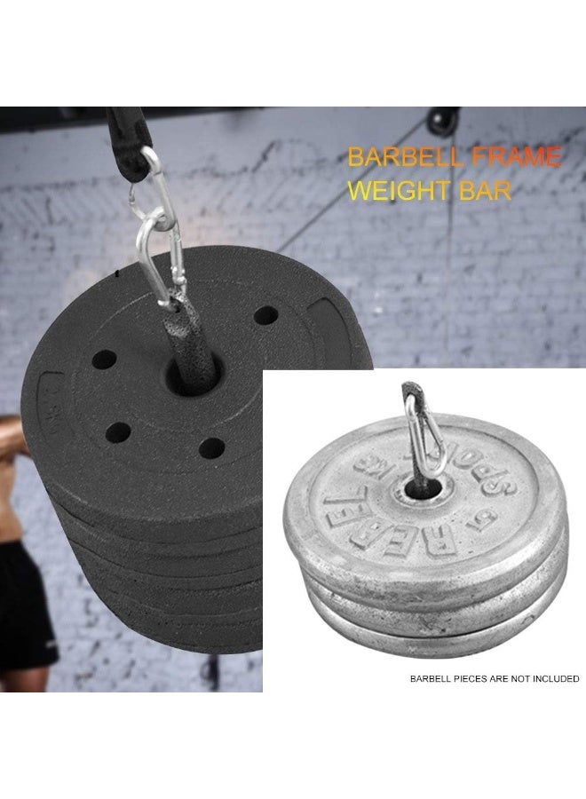 BNYTXV BNYTXV Weight Plate Loading Pin with Carabiner, Hand Grip Pinch Block for Fitness Pulley Cable Machine System LAT Pull Down Attachments, Strength Trainer for Muscle Strength Training(A)  - Image 4