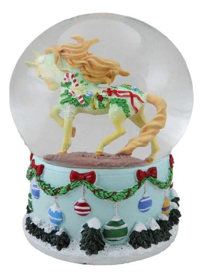 Ebros Gift Trail of Painted Ponies Western Vintage Christmas Delightful Tree Ornaments Horse Glitter Water Globe 5.25" Tall Farmhouse Ranch Cabin Country Snow Globes Collectible Figurine - Image 5