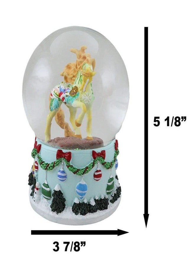 Ebros Gift Trail of Painted Ponies Western Vintage Christmas Delightful Tree Ornaments Horse Glitter Water Globe 5.25" Tall Farmhouse Ranch Cabin Country Snow Globes Collectible Figurine - Image 2