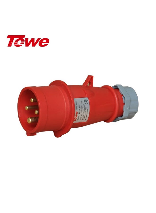 Towe Ips-p416 16a Industrial Connector/aviation Plug And Socket, Industrial Coupler, Waterproof And Dustproof, 4-pin 16a Plug - Image 1