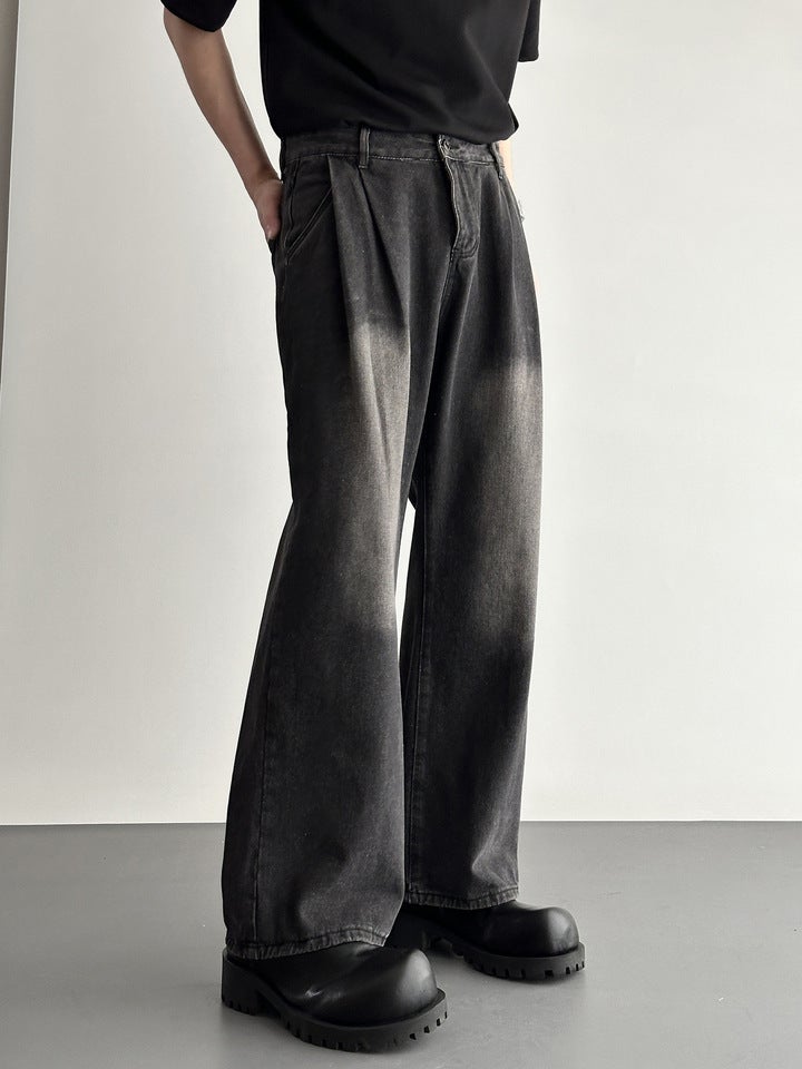 Unisex Classic Denim Jeans Loose Fit Daily Outdoor Wear - Image 1