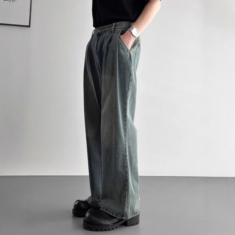 Unisex Classic Denim Jeans Loose Fit Daily Outdoor Wear - Image 3