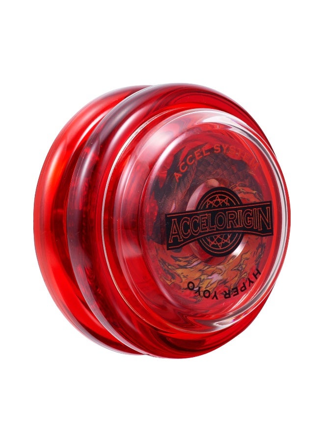 Bandai هايبر يويو أكسل دراجونيك أحمر | يويو مع دوران عالي السرعة | هدية للأطفال والبالغين - Image 3